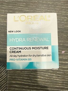 NWT L’Oréal Paris Hydra Renewal Continuous Moisture Cream Pro Vitamin B5
